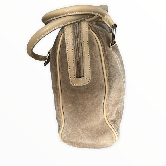 Roots Vintage 90’s Suede & Leather Zip Top Bag - Picture 5 of 14